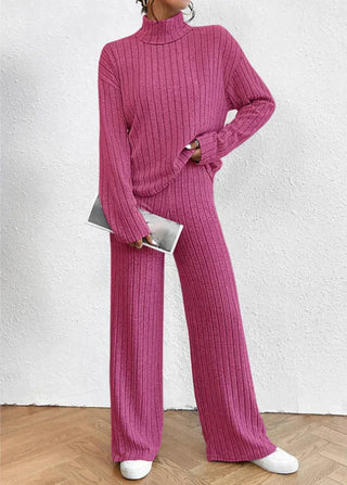 Helene - Knitted Trousers - Turtleneck Jumper