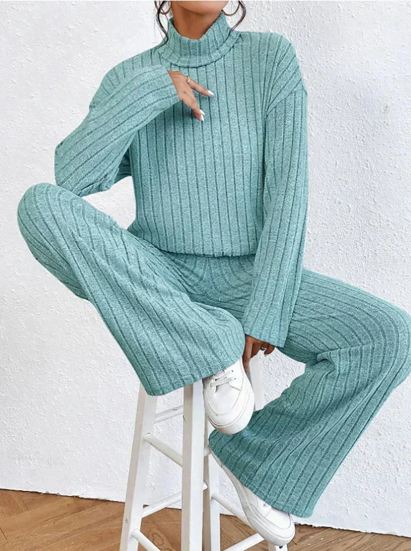 Noor Knit Turtleneck and Pants Set
