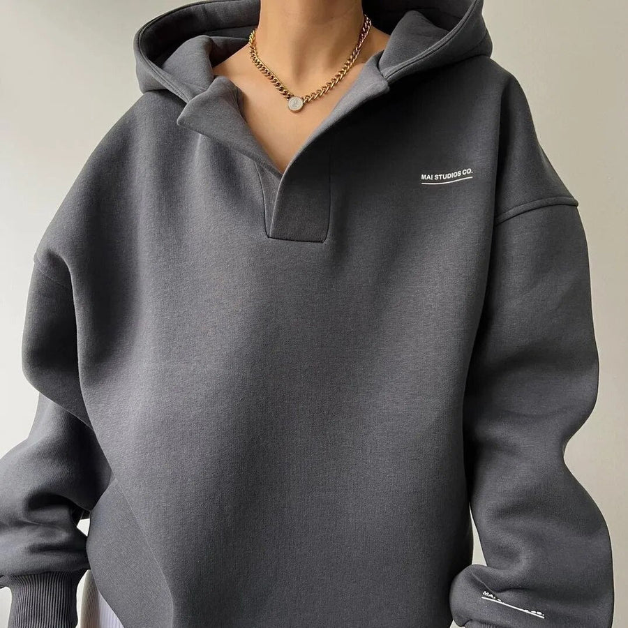 Ottilie Oversized Chest Pocket Hoodie