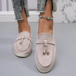 Kendy - Canvas loafers - Knot and charm detail