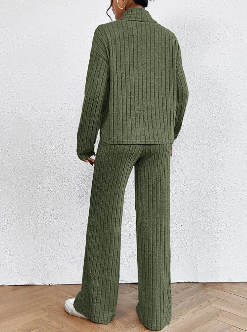 Noor Knit Turtleneck and Pants Set