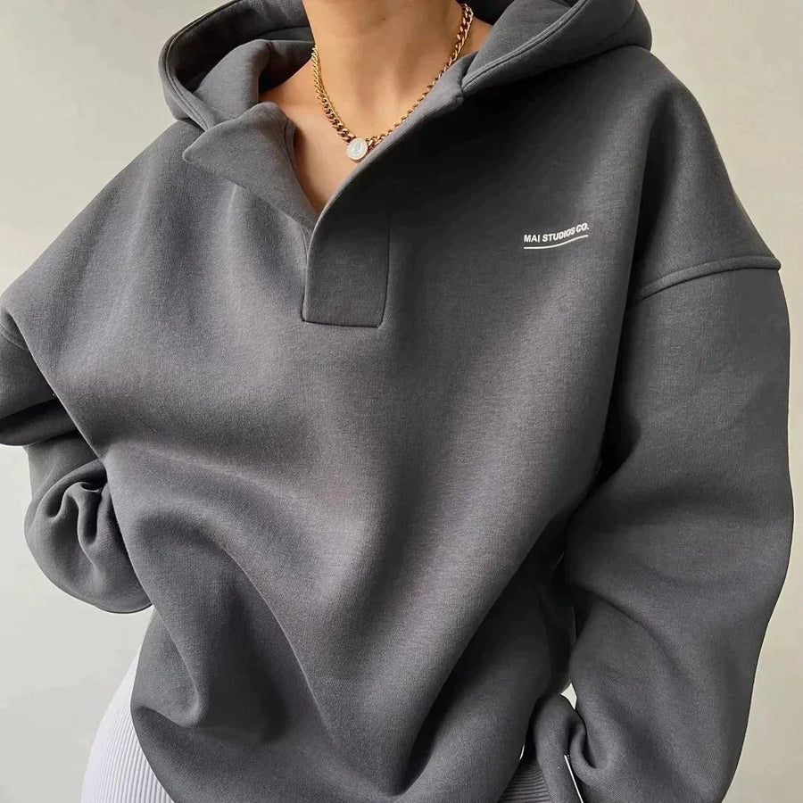 Ottilie Oversized Chest Pocket Hoodie