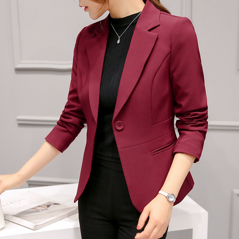 Tabea Fitted One Button Blazer