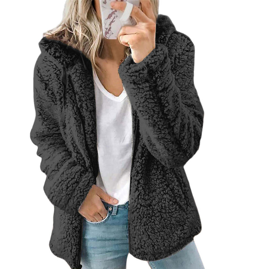 Fabienne Sherpa Zip Coat