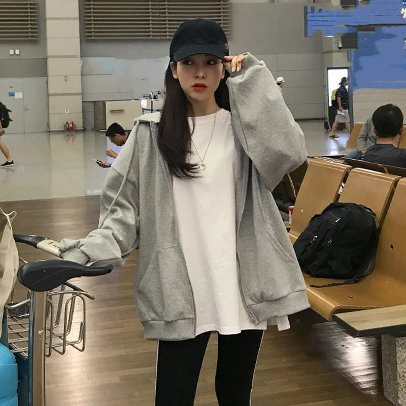 Evertje Oversized Hooded Baseball Jacket