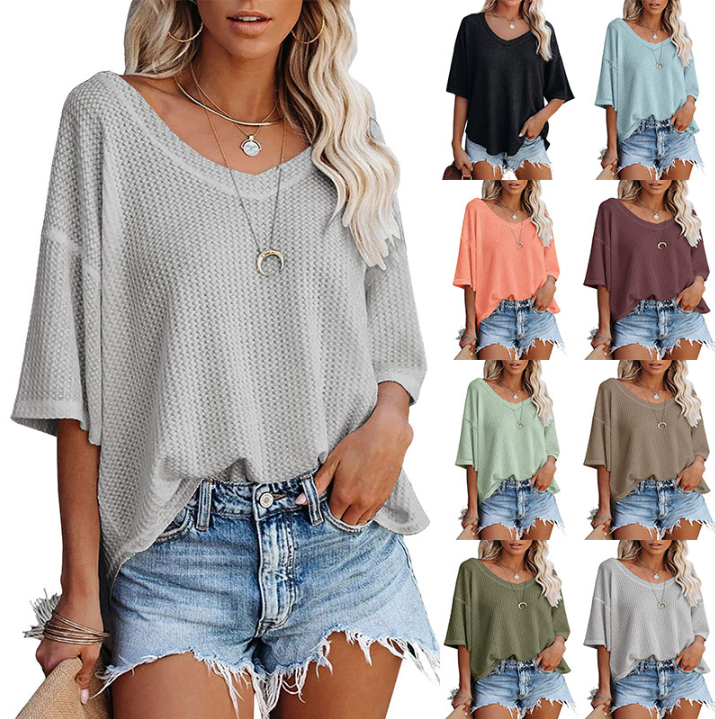 Annelie Relaxed V Neck Drop Shoulder Sweatshirt