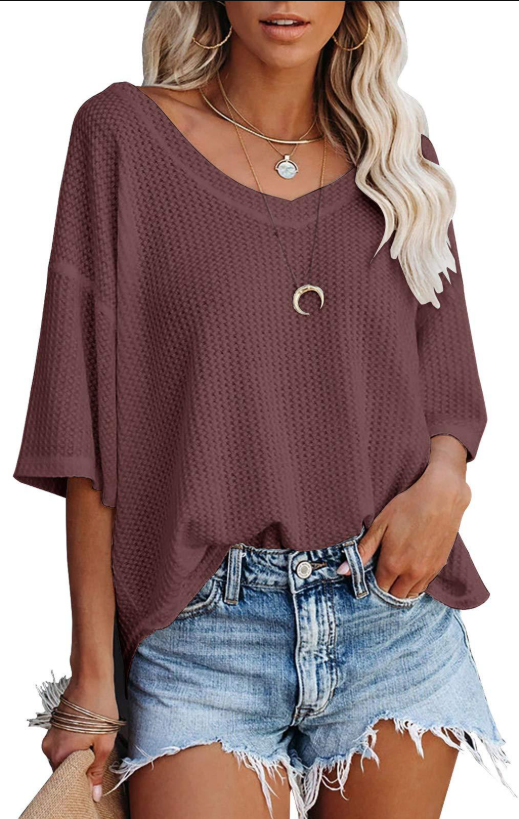 Annelie Relaxed V Neck Drop Shoulder Sweatshirt