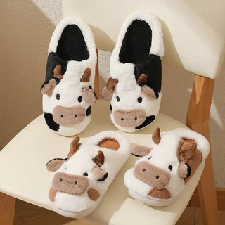 Amelie - Cow slippers - Warm plush