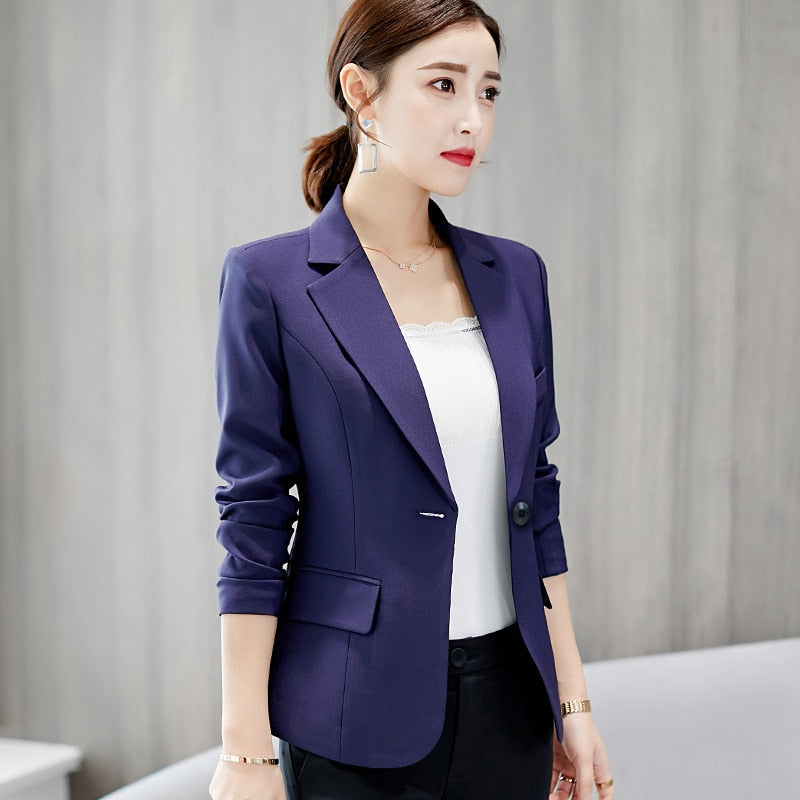 Tabea Fitted One Button Blazer