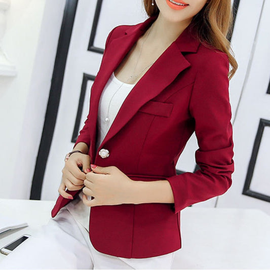Tabea Fitted One Button Blazer