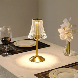 Pharos - Golden crystal table lamp