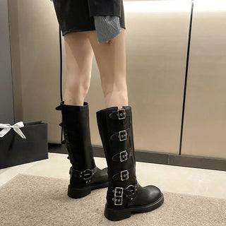 Darcie - Knee-high boots - Punk Gothic style