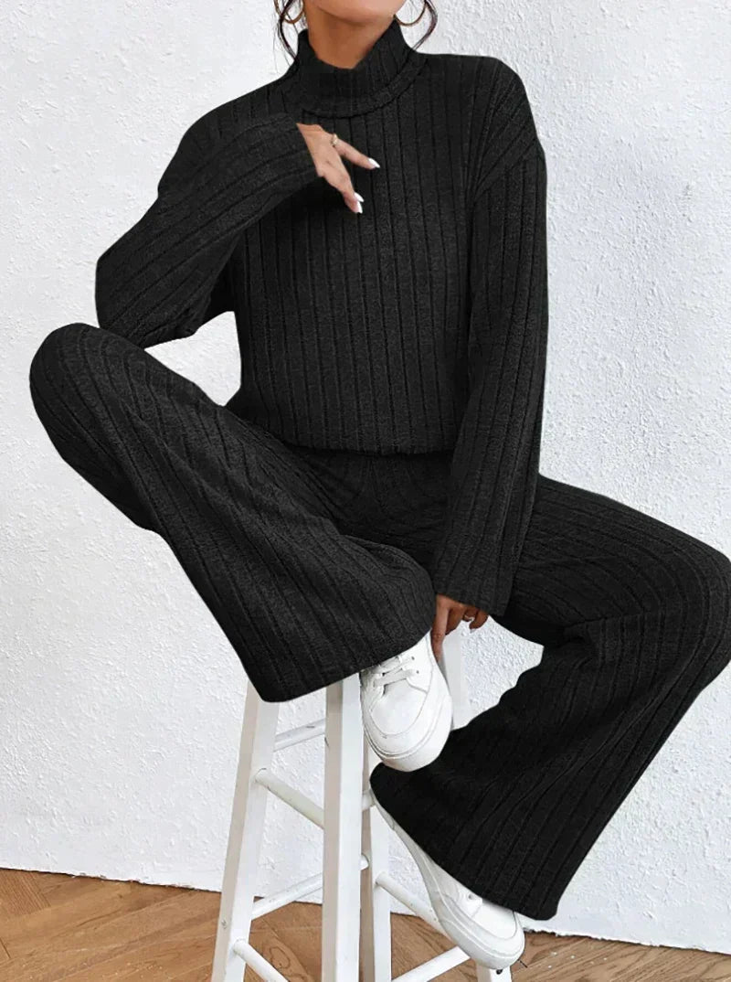 Noor Knit Turtleneck and Pants Set