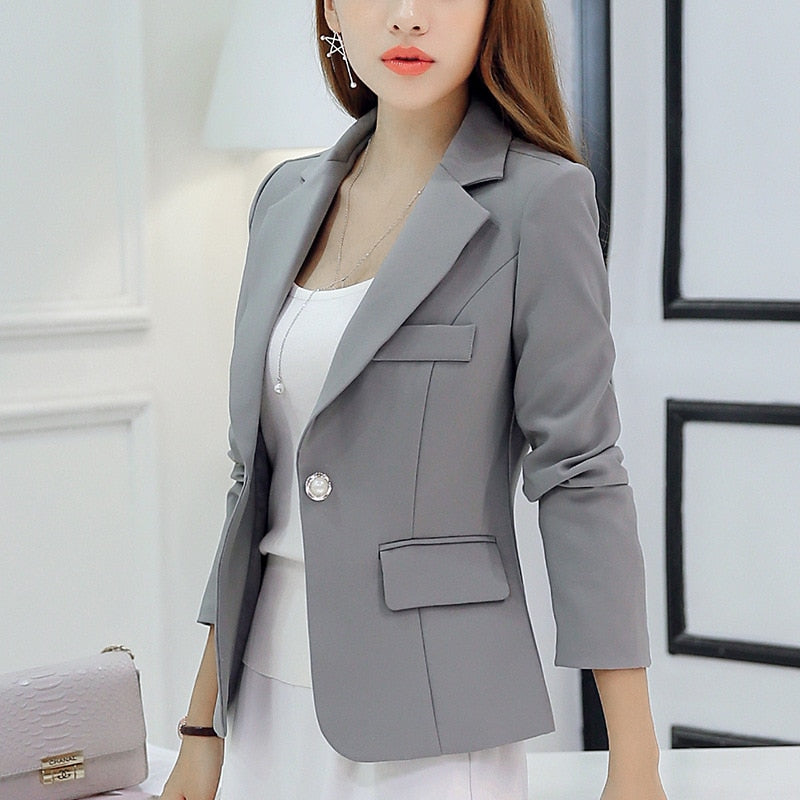 Tabea Fitted One Button Blazer