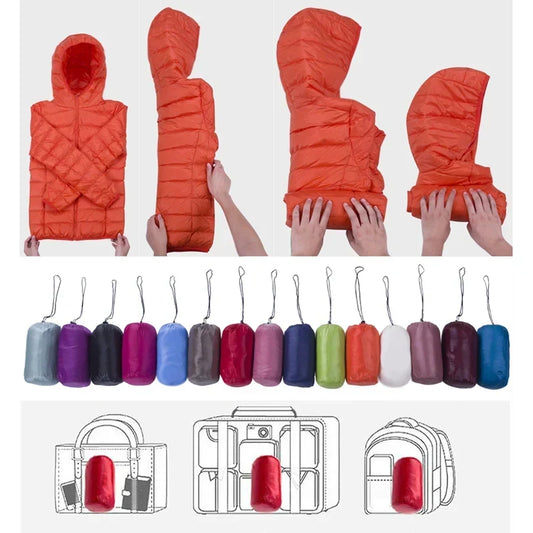 Ingeborg Ultralight Packable Hooded Puffer Jacket