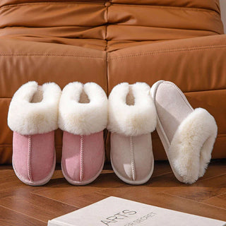 Francine - Suede winter slippers - Fur lining