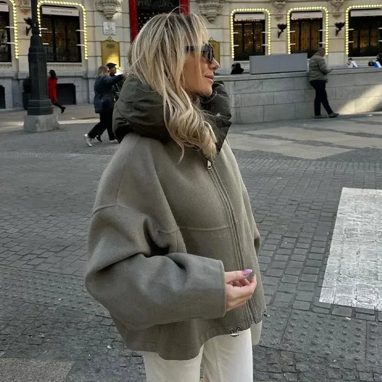 Edina Contrast Trim Zip Hoodie
