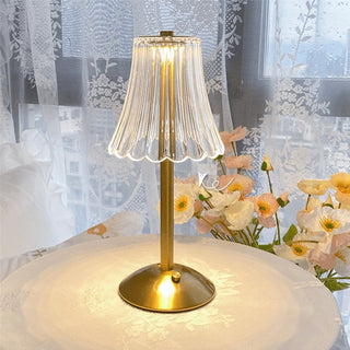 Pharos - Golden crystal table lamp