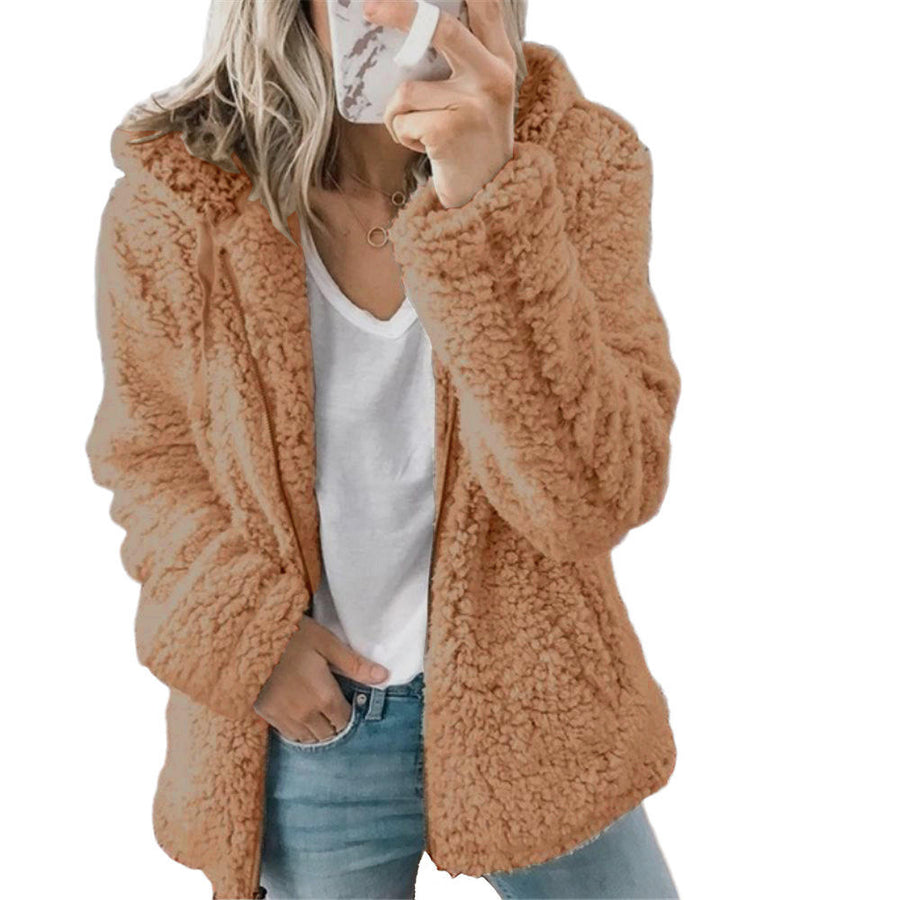Fabienne Sherpa Zip Coat