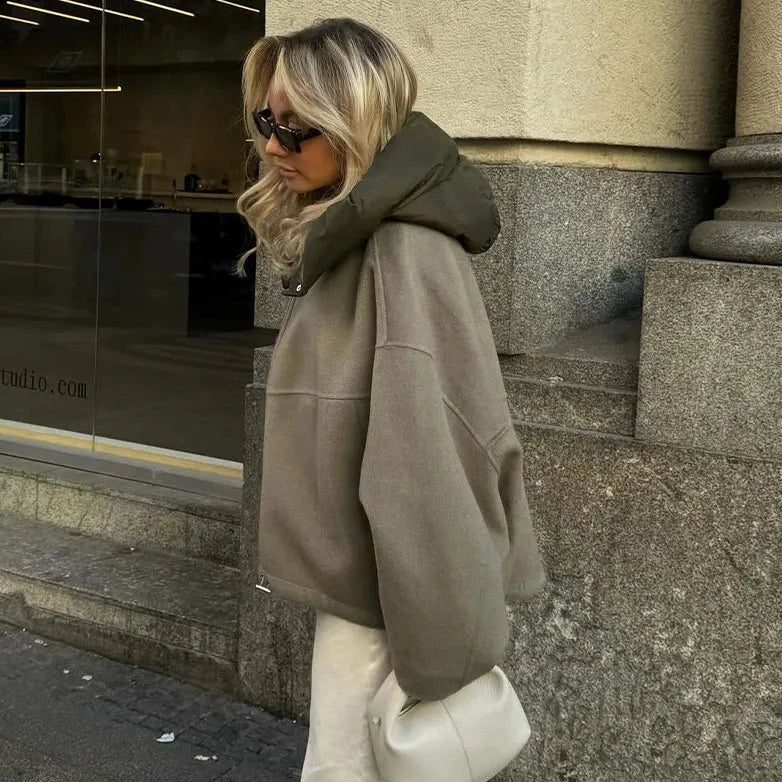 Edina Contrast Trim Zip Hoodie
