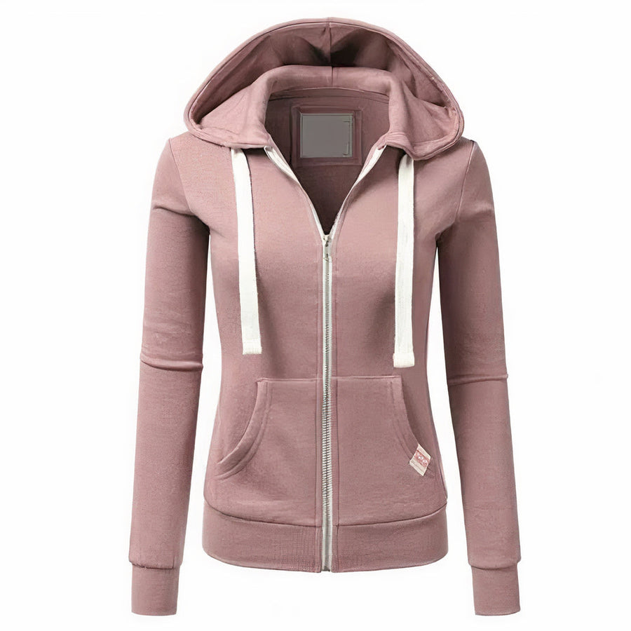 Rosamund Knit Zip Up Hoodie