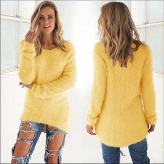 Laila - Fluffy Knitted Jumper - Fuzzy Jumper