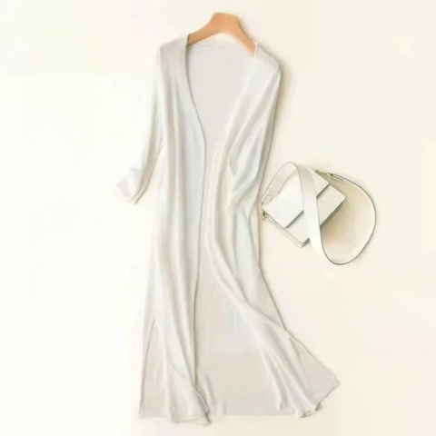 Mirelle Lightweight Long Open Front Cardigan