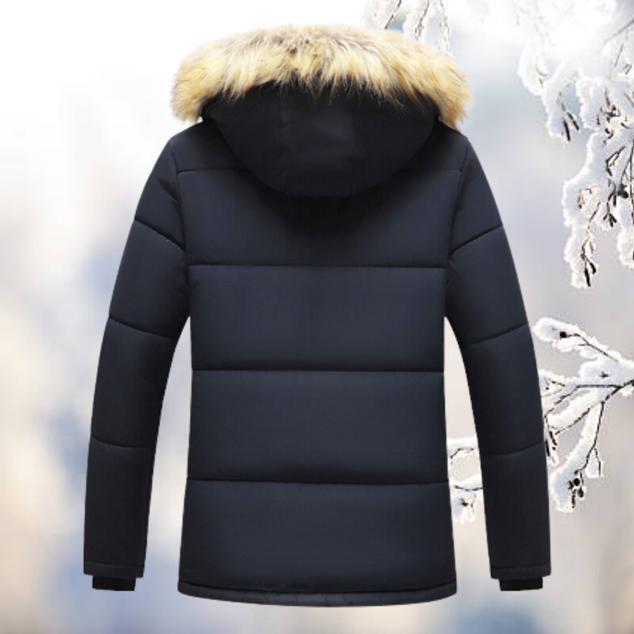 Dorothee Windproof Parka with Faux Fur Hood