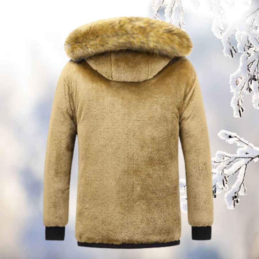 Dorothee Windproof Parka with Faux Fur Hood