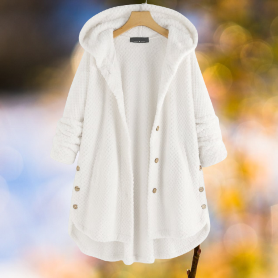 Michaela Long Hooded Sherpa Jacket