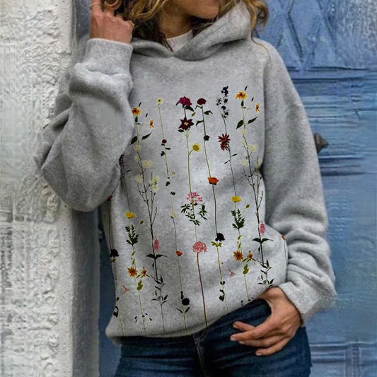 Leonor Floral Print Hoodie