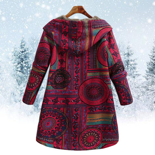 Sidonie Floral Print Hooded Jacket