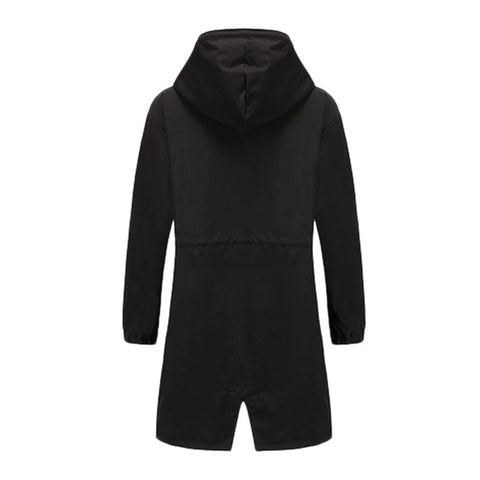 Vessa Long Hooded Trench Coat