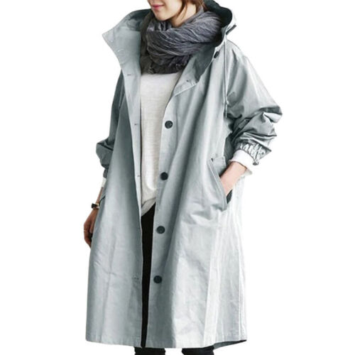 Vessa Long Hooded Trench Coat