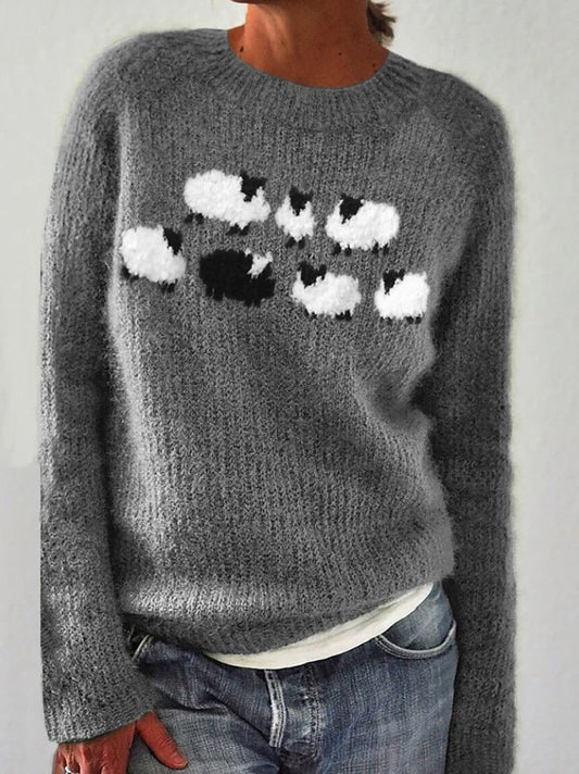 Mareike Long Sleeve Print Sweatshirt
