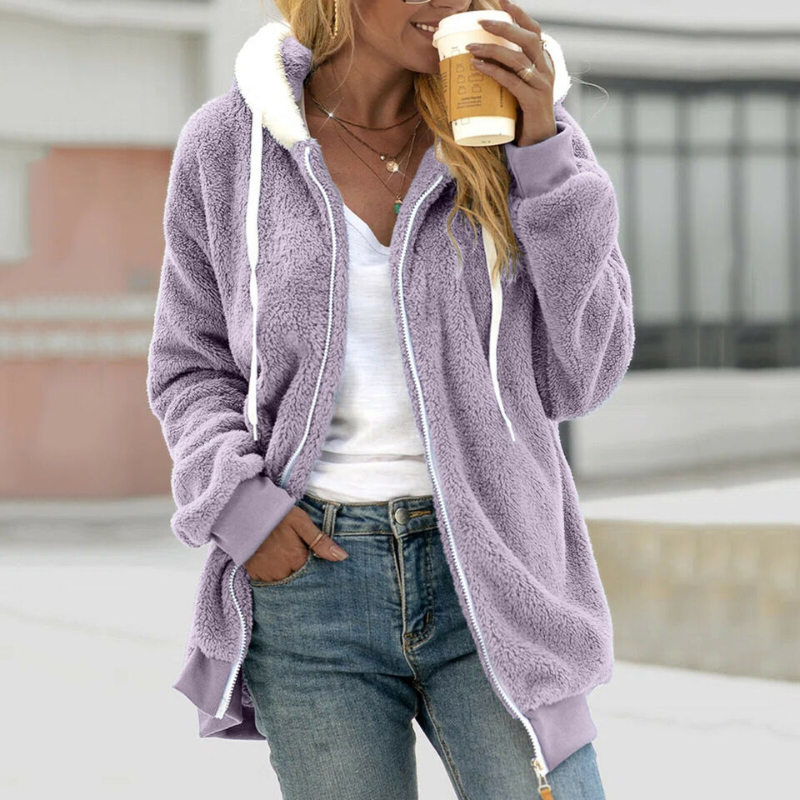 Angelika Long Oversized Fleece Jacket