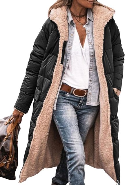 Ludovica Reversible Sherpa Lined Hooded Puffer Coat