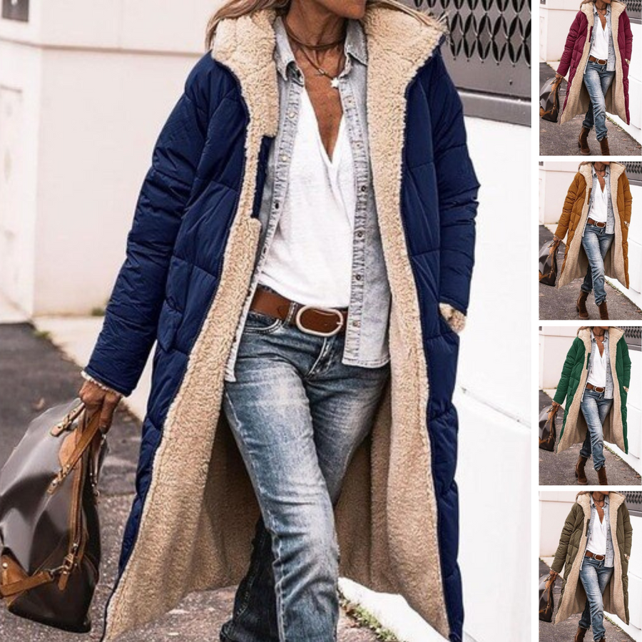 Ludovica Reversible Sherpa Lined Hooded Puffer Coat