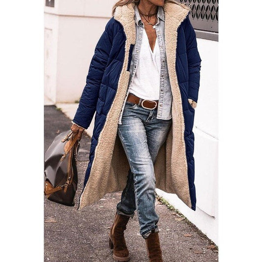 Ludovica Reversible Sherpa Lined Hooded Puffer Coat