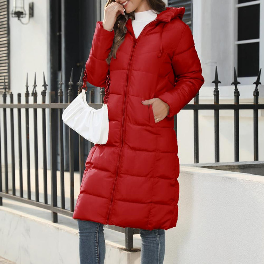 Gioia Long Hooded Water Resistant Coat