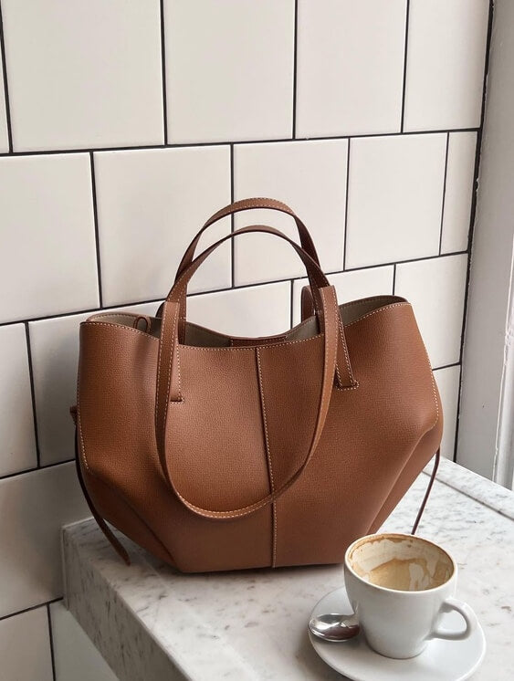Estella Vintage Leather Tote Bag