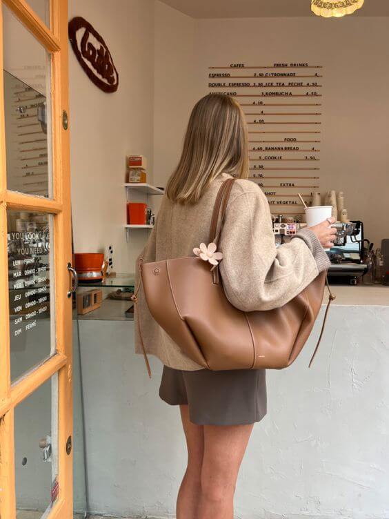 Estella Vintage Leather Tote Bag
