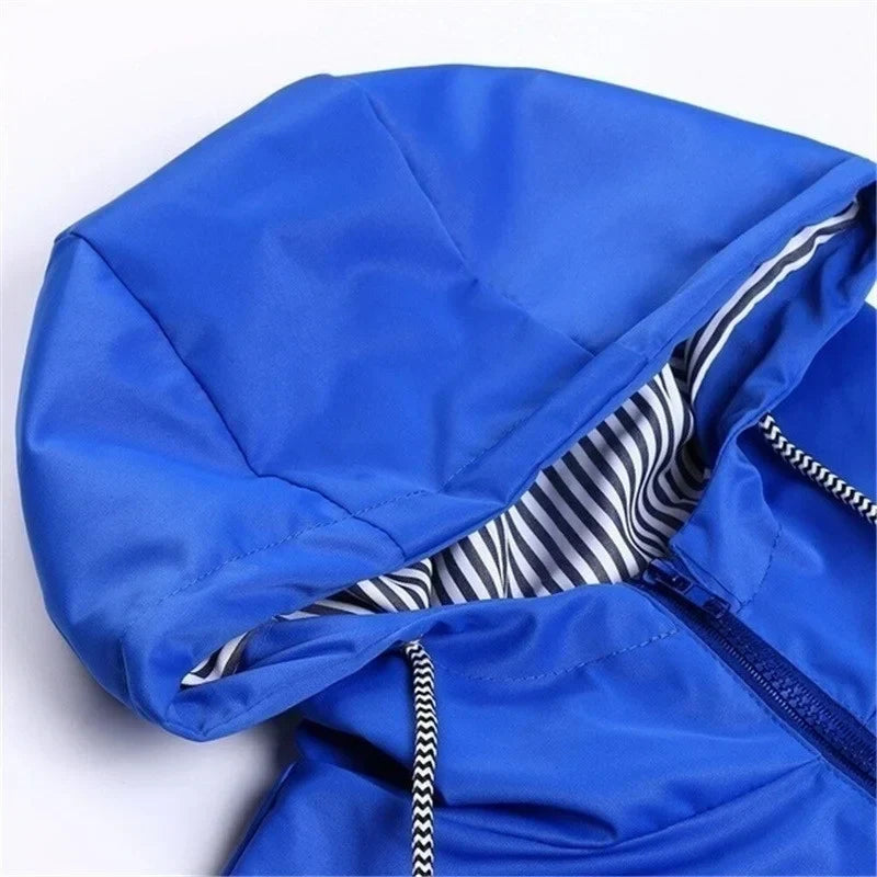 Mafalda Hooded Trench Coat with Drawstring Waist