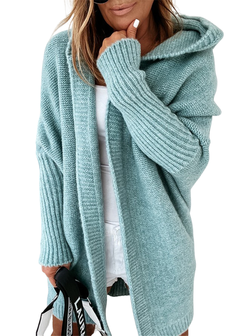Tereza Oversized Balloon Sleeve Open Cardigan
