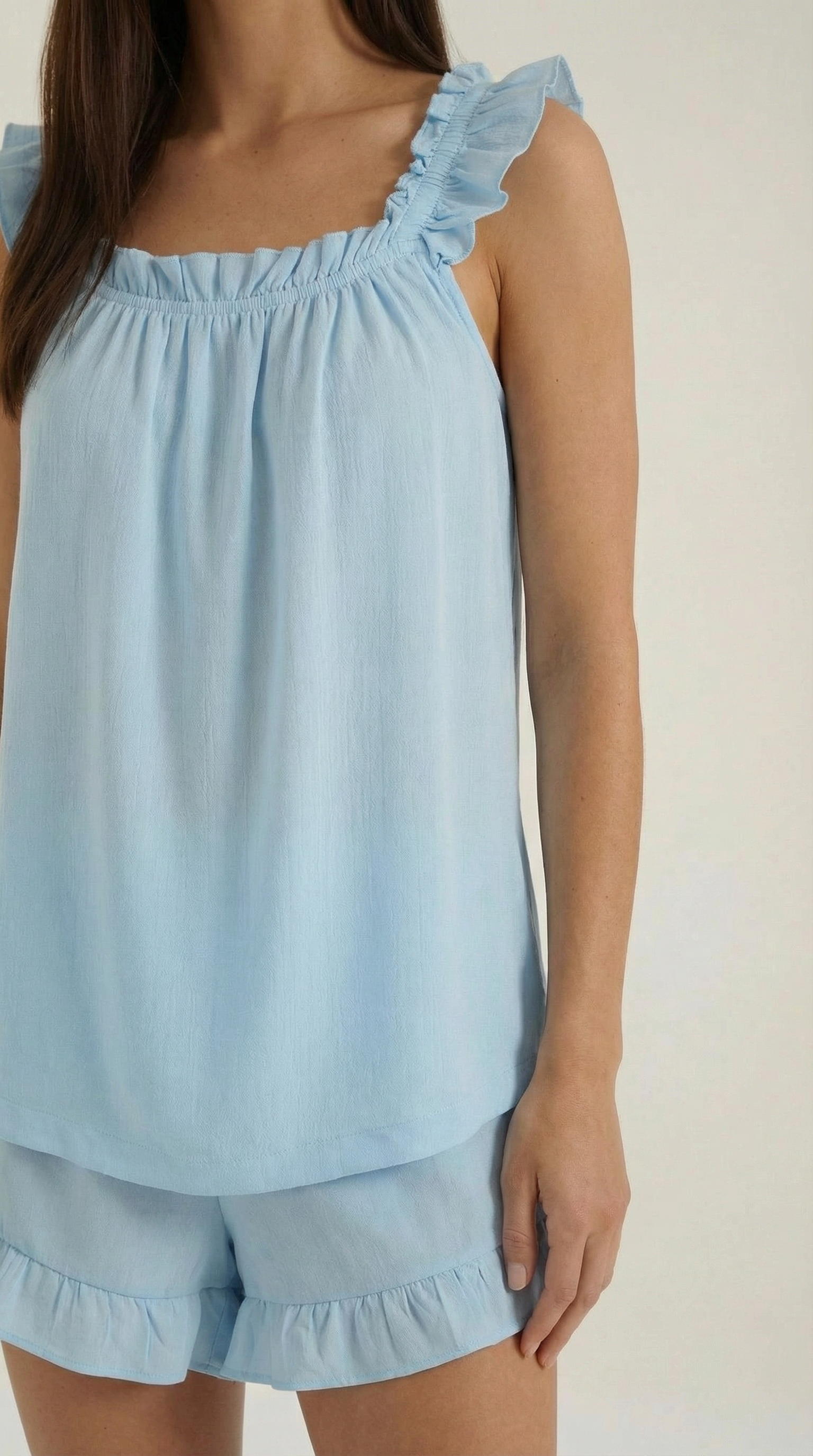 Helen Ruffled Cotton Set