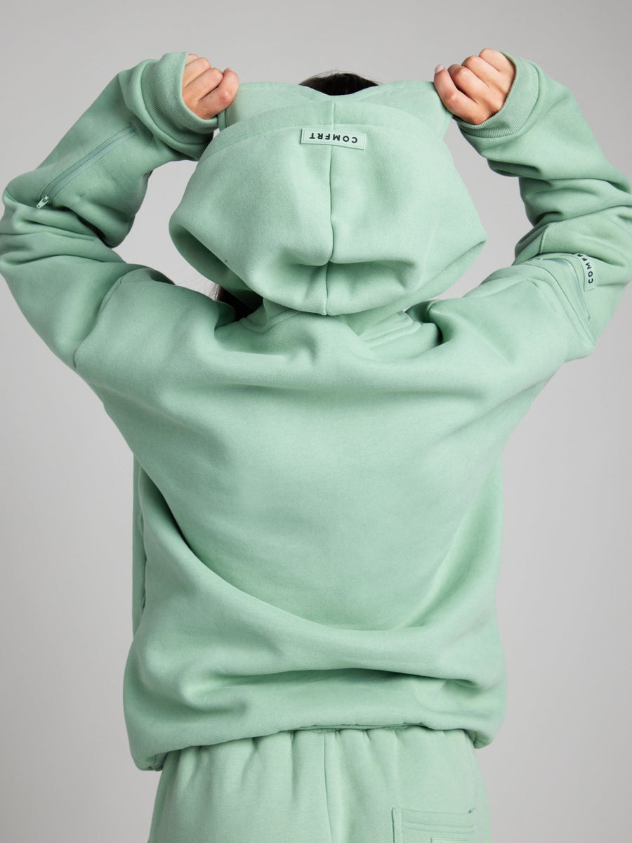 Wiebke Airplane Mode Travel Hoodie with Eye Mask