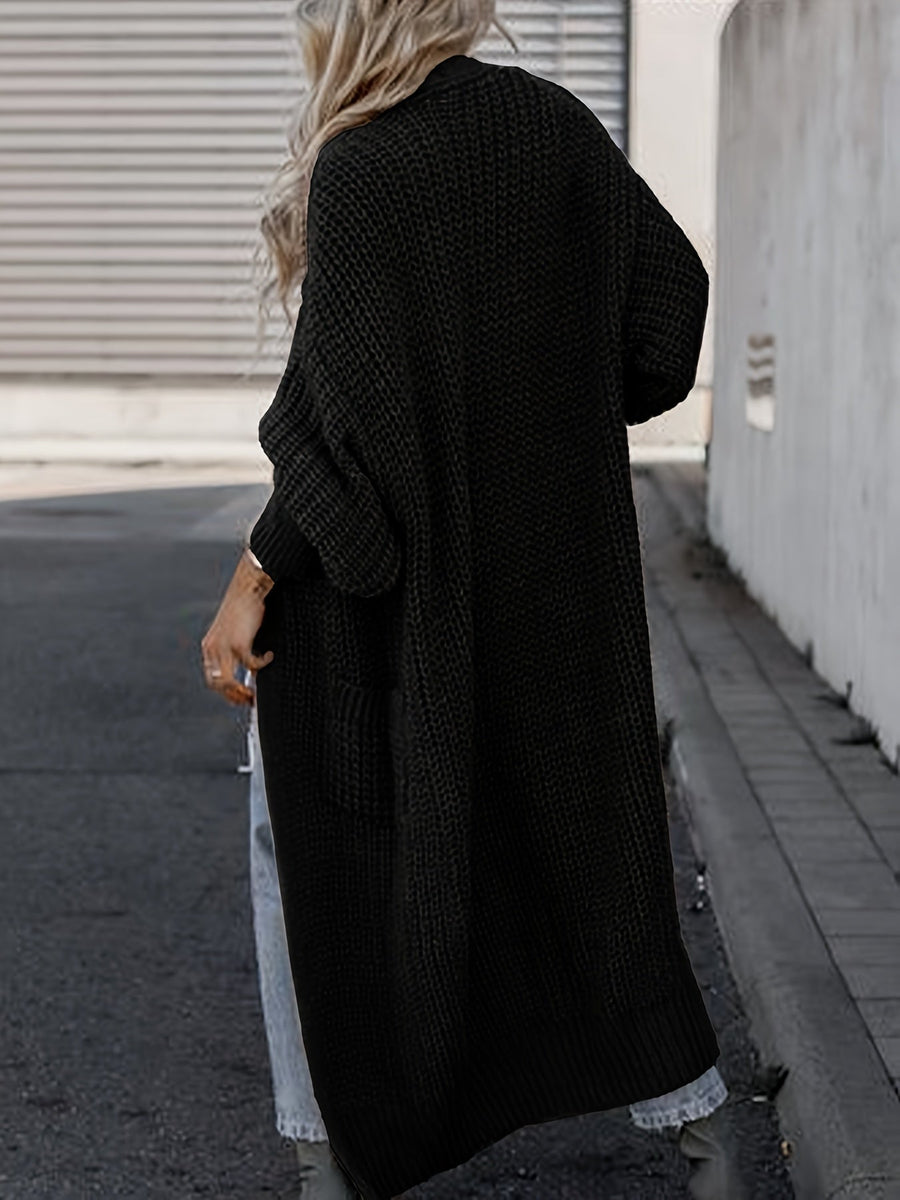 Rosalind Long Knit Cardigan with Pockets