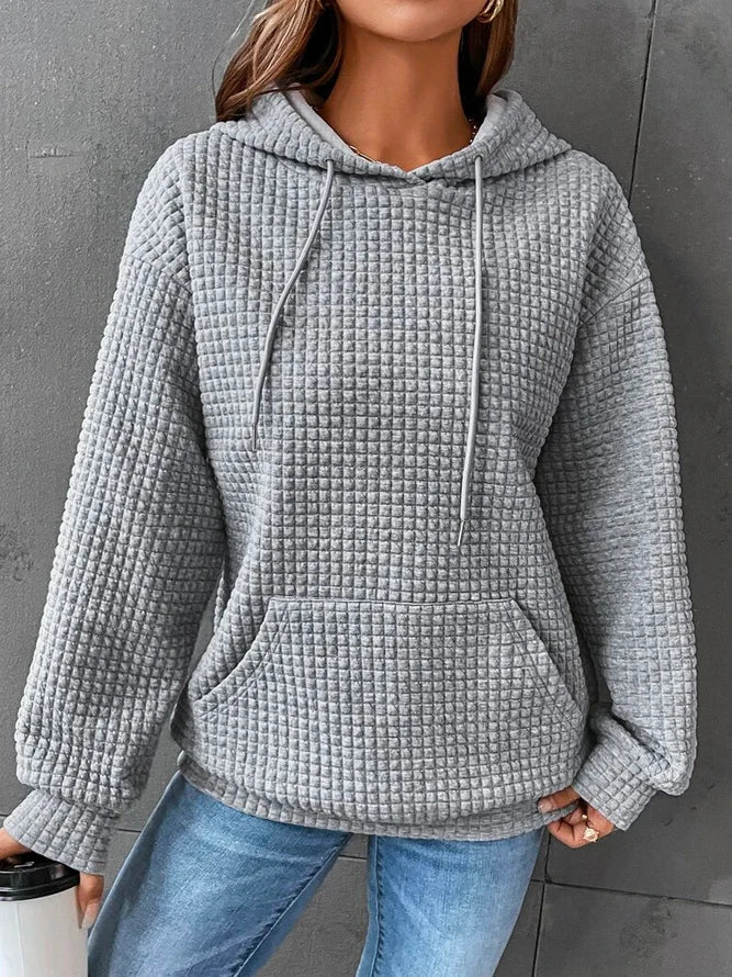 Kyra Waffle Knit Oversized Hoodie