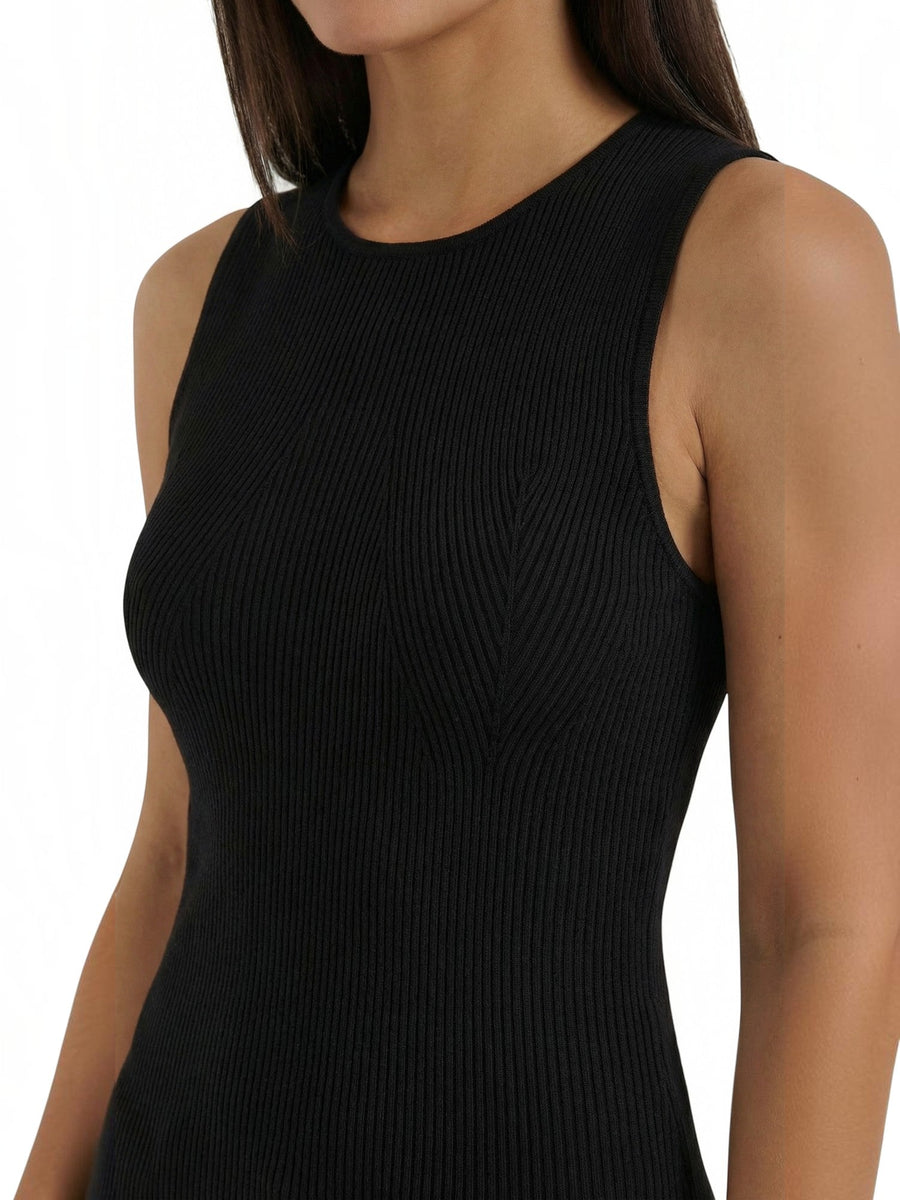 Rain Ribbed Wide Strap Tank Top