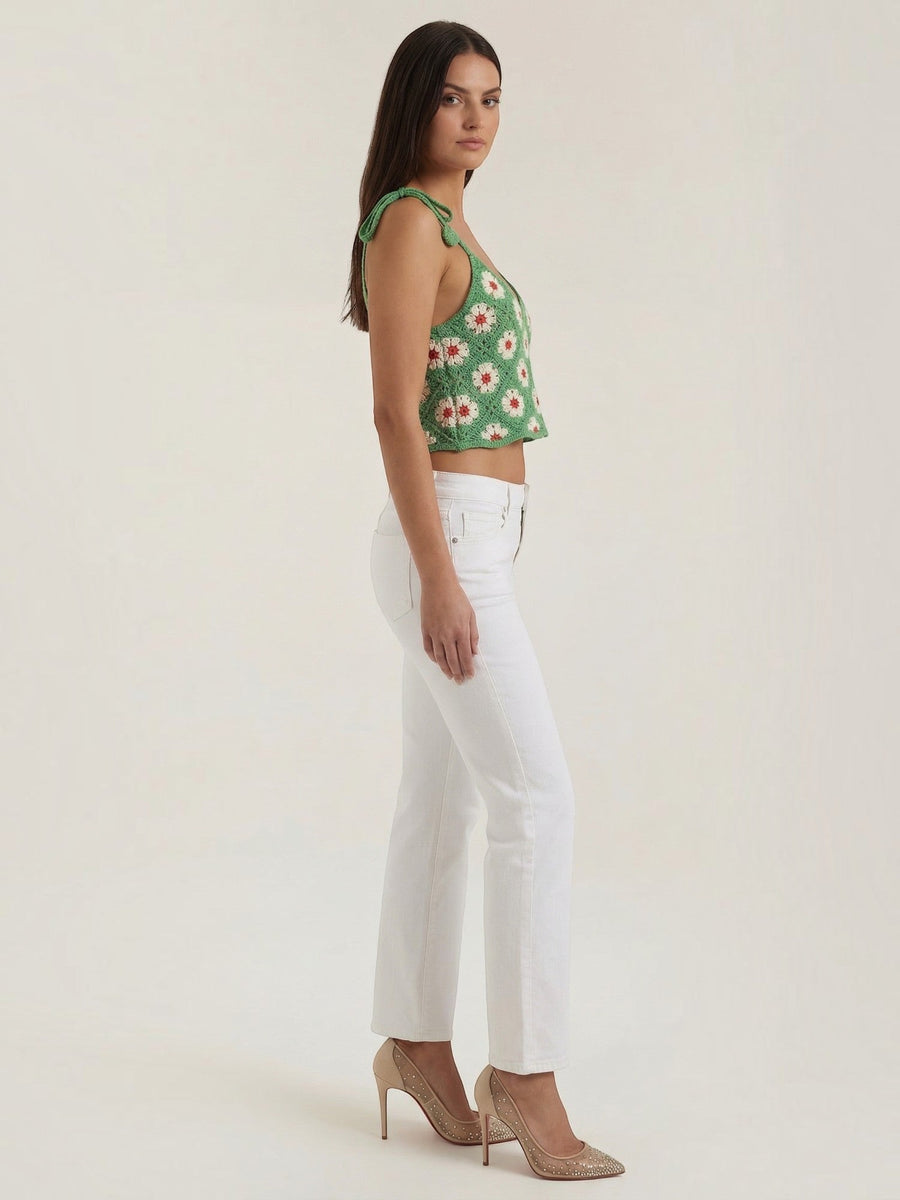 Gretchen Floral Crochet Cami Top